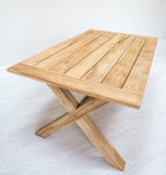 X Leg Rectangle Solid Teak Table (1800mm)